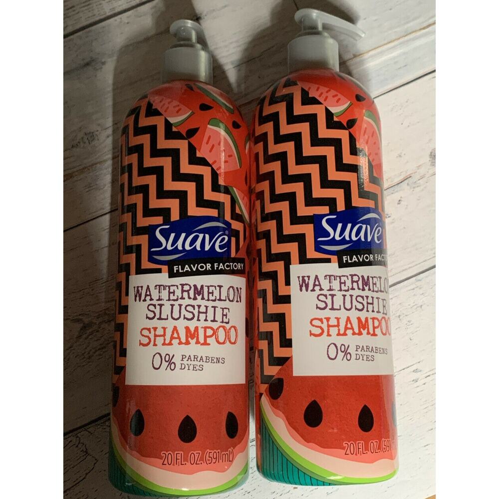 Suave Flavor Factory Watermelon Slushie Shampoo 2 Bottles 20 Oz LE New